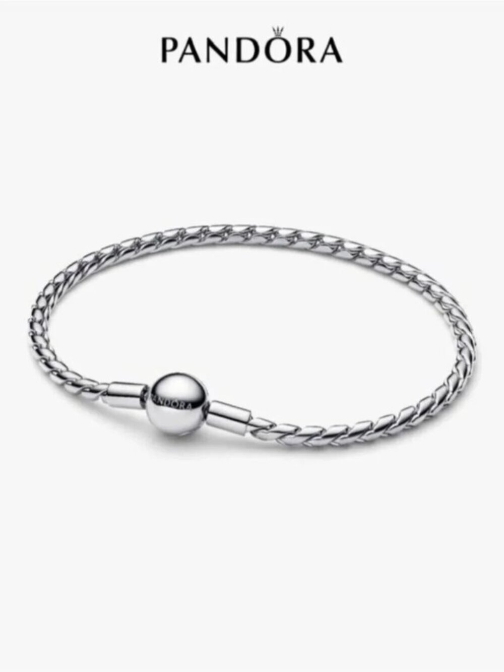 Pandora Round Clasp Wing Chain Bracelet